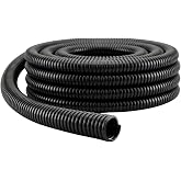 Lumonic 2 m Corrugated pipe without groove | Inner diameter 4.5 mm | -40...+125 &deg;C | Flame retardant polypropylene | Empty du