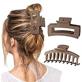 Mollettoni Capelli Donna, Mollettone Capelli Donna Grande, 2 pezzi Antiscivolo Resistente Pinza per Capelli, Clip per Capelli
