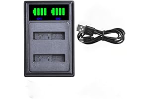 PowerTrust NP-BG1 NP-FG1 Battery Charger for Sony DSC-HX9V DSC- W100, W120, W150, W220, T20 T100 T25, DSC-H3, H7, H9, H10, H20, DSC-H50, DSC-H55, DSC-H70, DSC-HX5V, DSC-HX7V