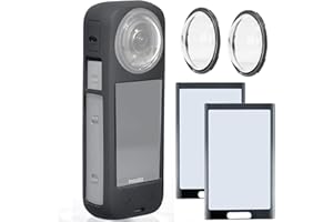 Fotoleey Zestaw ochraniaczy aparatu x4 osłona obiektywu + osłona ekranu + silikonowe etui do Insta360 X4