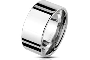 Bungsa® - Anello da uomo in acciaio inox massiccio