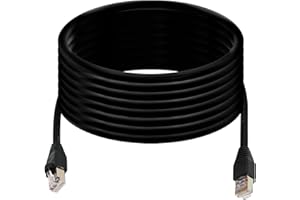 QIANRENON RJ50 10P10C Cat 5E 26AWG Cavo Maschio a Maschio Spina Cristallo Modulare con Connettori Schermatura per Stampa Laser Apparecchiature di Controllo Industriale 16.4 Ft