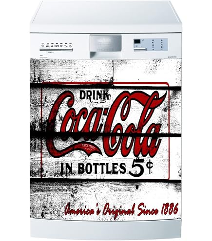 Sticker Déco Pour Lave-Vaisselle - Motif Graphitti - Dimensions 60x60 Cm - Facile à Poser Et à Retirer