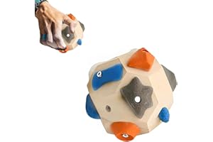 UOAESR 3D Handcrafted Boulder Block, Finger Training Tool for Climbers, 3D Climbing Training Ball for Grip Strength Training, Wooden Climbing Balls, Rock Climbers Gift for Kids Adults