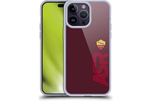 Head Case Designs Licenza Ufficiale AS Roma Fuori Misura Grafica Crest Custodia Cover in Morbido Gel Compatibile con Apple iPhone 14 PRO Max