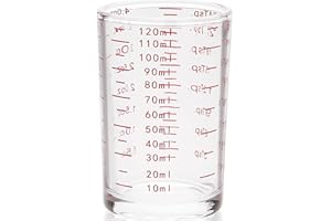 ACONDE 120ML Petit Verre Doseur, Verre Doseur avec Balance, pour Bar, Fête, Cuisine, Cocktail, Vodka, Tequila