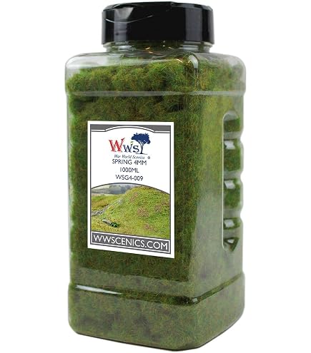 WWS Winter Statische Grasfasern 1mm – 100g Packung Für Modellbau & Modelleisenbahn