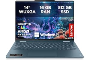 ‎LENOVO Lenovo Yoga 7 2-in-1 Laptop | Copilot+ | 14"WUXGA OLED | AMD Ryzen AI 7 | 16GB RAM | 512GB SSD | AMD Radeon 860M | Win11 | QWERTZ | Tidal Teal | 3 Monate Premium Care | inkl. Hülle Exklusiv bei Amazon