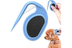 Yongst 2-Pack Pet Dematting Comb for Dogs & Cats - Detangling & Deshedding Brush for Matted, Long & Curly Hair - Gentle Grooming Tool with Ergonomic Handle