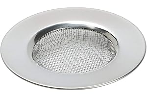 TRIXES Sink Strainer for Shower - Plug Hole Hair Catcher - Fits Bath or Kitchen Sink Plugholes - Stainless Steel Mesh Sink Drain Filter - 3 Inch 7.6cm Outer Diameter