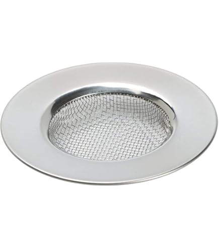 Orion - Filtro Para Scarico Lavello In Acciaio Inox, 6,5 Cm, Pratico Set Da 2 Pezzi Per Antintasamento
