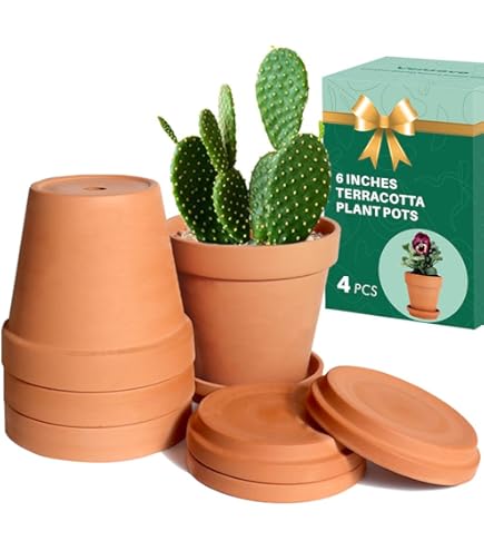Vaso rotondo in terracotta - | Ecom