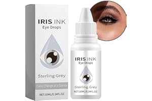 BIGYQIU Fancy Drops Eyes Colour,Color Changing Eye Drops,Irisink Eye Drops,Dazzling Eye Drops,Eye Brightening Drops,Eye Color Changing Drops,Change Eye Color,Natural Moisturising Eye Drops for Dry Eyes(Grey)