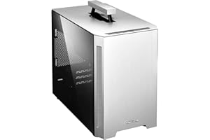 LIAN LI Lian-Li - Caja Mini ITX TU150 con Panel acristalado, Color Plateado