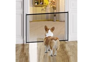 LUTAKU Türschutzgitter ohne Bohren 110 x 72 cm Treppenschutzgitter Hund, Absperrgitter ohne Bohren, Treppenschutzgitter ohne Bohren, Hundeschutzgitter, Katze Tür geeignet für Haustiere, Babys