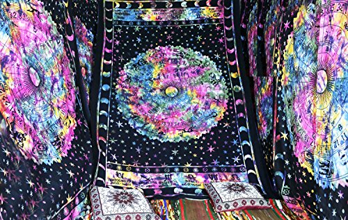 Future Handmade Twin Size Indian Astrology Tie Dye Colorful Tapestries Wall Hanging Beach Blanket Hi Future Handmade Twin Size Indian Astrology Tie Dye Colorful Tapestries Wall Hanging Beach Blanket Hi