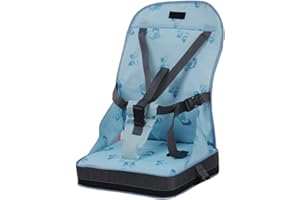 SUN 'N' SAND Boostersitz - Mobiler Aufblasbarer Kindersitz Mit Erhöhten Seitenteilen, Sitzerhöhung Hochstuhl Für Unterwegs Flexibel Abnehmbarer Tragbarer Kindersitz Für Zuhause Und Unterwegs Blau