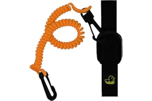 Survival Duck 1.8m Kayak Paddle Leash - Safety Accessories Holder, Tether for Paddle & Fishing Rod - Kayaking & Canoe
