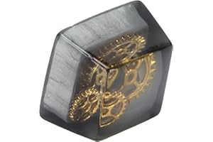 Yoidesu Resin Keycap, Artisan Keycap Handgefertigte Korrosionsbeständige Mechanische Universaltastaturzubehör(Schwarze Ausrüstung)