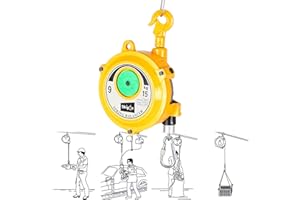 Aocay Spring Balancer Retráctil, Balanceador de Resorte Portaherramientas para Línea de Montaje para Colgar y Fijar Herramientas, Audaz Cable de Acero de 1.5m + Carcasa de Acero, Larga Vida Útil