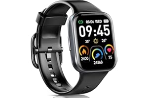 HOSGUBO Smart Watch for Men Women, Fitness Watch 1.69" HD Touch Screen Answer/Make Calls, 25 Sports Modes, Smartwatch with Heart Rate/Sleep Monitor/Pedometer, IP68 Waterproof Fitness Tracker for iOS Android.