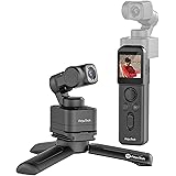 Feiyu Pocket 3 con Impugnatura di Controllo Remoto[Ufficiale], Videocamera Sportiva 4K con Stabilizzazione Antivibrazione a 3