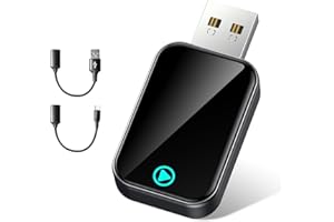 Alltotive S2 Mini Adaptador Carplay Inalámbrico para iPhone, Convierte Cableado a Inalámbrico, USB A/C Plug and Play, Compatible iOS 10+ y Coches con Car Play Desde 2016 (Negro)