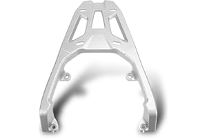 GARSENT Support Arrière de Moto pour SYM Husky ADV 150 2023-2024, étagère de Support de Porte-Bagages Arrière en Aluminium pour Moto, pour SYM Husky ADV 150 2023 2024 Support de (Silver)