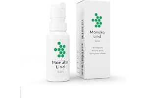ManukaLind Wundheilspray mit antibakteriellem Manuka-Honig (MGO 514+), für alle Phasen der Wundheilung, viele Wundarten und Hautirritationen, Fördert die Heilung schwerwiegender Wunden