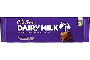 Cadbury Dairy Milk Chocolate Bar, Large, Creamy Taste, 300 g