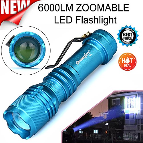Longra Flash,6000LM CREE Q5 AA/14500 3 Modes ZOOMABLE LED Flashlight Torch Super Bright