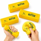 Talky Butter Squishy Tereyağı Şeklinde Stres Oyuncağı, Yumuşak ve Yavaş&ccedil;a Eski Formuna D&ouml;nen Sıkma Oyuncağı, &Ccedil;ocuk ve Yetişki
