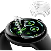 JETech 6pcs TPU Screen Protector for Google Pixel Watch 5/4/3 45mm | Self-healing TPU film, HD transparent, anti-scratch prot