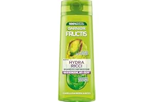 Garnier Fructis Shampoo Definizione, Per Capelli da Mossi a Ricci, Anti-Crespo, Per una Chioma Morbida e Luminosa, Hydra Ricci, 250 ml