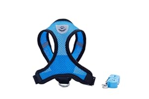Locisne Mesh Tissu Dog Vest Harnais souple réglable confortable | Pet Chest Lead Walking Leash avec clip