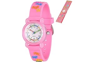 Anloo Dziewczynki chłopcy małe dzieci uroczy zegarek na rękę czas nauczyciela, silikonowy zegarek dziecięcy 3D, uroczy kreskówka, wodoszczelny, prezent dla dzieci, małych dziewczynek i chłopców