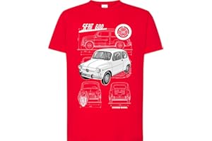 CAMISOLETA CMSLT Camiseta Premium 600, Camiseta 600, Coche 600, vehículo clásico, Camiseta Hombre, Regalo Original, Regalo, Camiseta Unisex, Camiseta Manga Corta