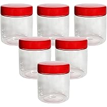 6 Barattoli Alimentari Ermetici 250-1000ml - Coperchio Alluminio Per Spezie E Dispensa