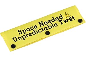 LEVLO Funny Dog Leash Sleeve Space Needed Unpredictable Dog Leash Wrap Sleeve Alert Tag Pet Birthday Gift (Needed Unpredictable)