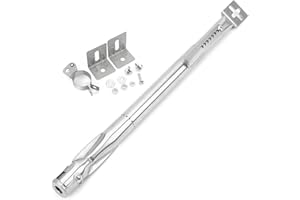 ONLYFIRE only fire Reemplazo del Tubo del Quemador de la Parrilla a Gas Universal, Acero Inoxidable, Extensible de 36 cm a 50 cm, diámetro 12 mm (1 Pieza)