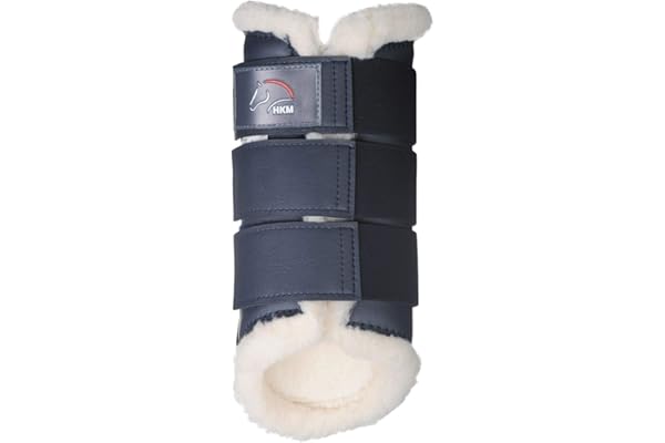 HKM 8585 Guêtres Comfort avec Doublure en Peluche en Cuir synthétique Anatomique