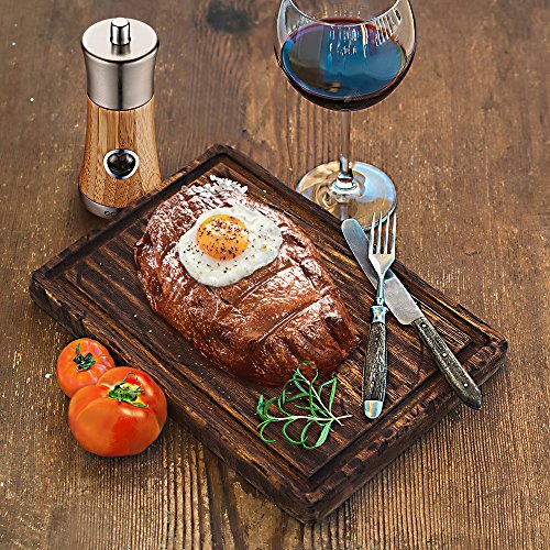 Ecooe Manuell Bambus Pfeffermühle/Gewürzmühle/Salzmühle Mit Keramikmahlwerk - 5