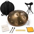 Handpan 9 notes, son clair et harmonieux, jeu intuitif, pour débutants | 9 notes avec une disposition intuitive pour débuter facilement, créer des mélodies harmonieuses et développer un jeu naturel.