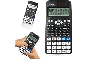 Yihavo FX-991EX Scientific Calculator, 552 Functions Engineering Calculator, High-Resolution 10+2 Digits Display, with Sliding Hard Case - for School, Students, Teachers, Office, Business