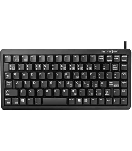 CHERRY G84-4400, Compact Keyboard with Trackball, UK-Layout