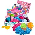 Genio Kids Magic Sand Ice Cream Set with Cupcakes Molds 2.2lb/1kg Non-Toxic Moon Sand for Kids with 8 Accessories - Perfect for Creative and Educational Play for Boys and Girls Ages 3+