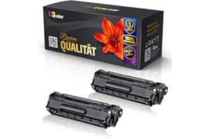 123COLOR 2X Print-Klex Tonerkartuschen kompatibel für Canon Fax L150 Fax L170 3500B002 728 Schwarz Black - Office Serie