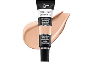 iT COSMETICS, Correttore Anti-età, ad Alta Coprenza e Waterproof, Formula con Peptidi, Collagene e Acido Ialuronico, Bye Bye Under Eye