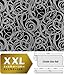 Produktbild 3D Vliestapete Grafiktapete XXL EDEM 971-39 Design geschwungene Linien abstraktes Wirbelmuster Schwarz silber 10,65 qm