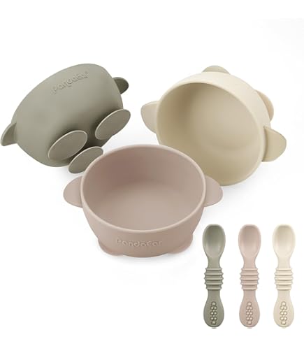 Set 3 Ciotole Per Bambini Con Ventosa - In Silicone Alimentare, Antisperdito E Senza BPA, Colore Rosa - Foto 12